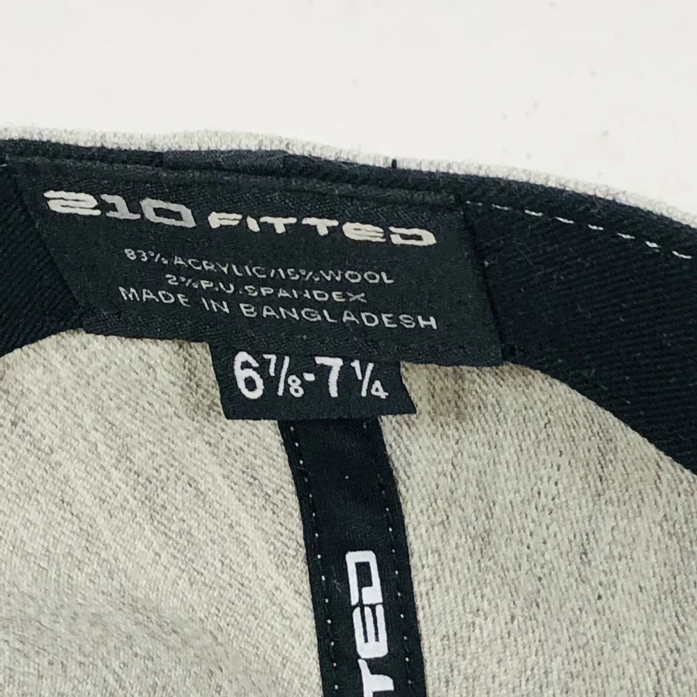 KAVU‎ Cap Hat Gray Brown Green 210 Fitted Flex Fit 6 7/8 - 7 1/4 Fast Shipping